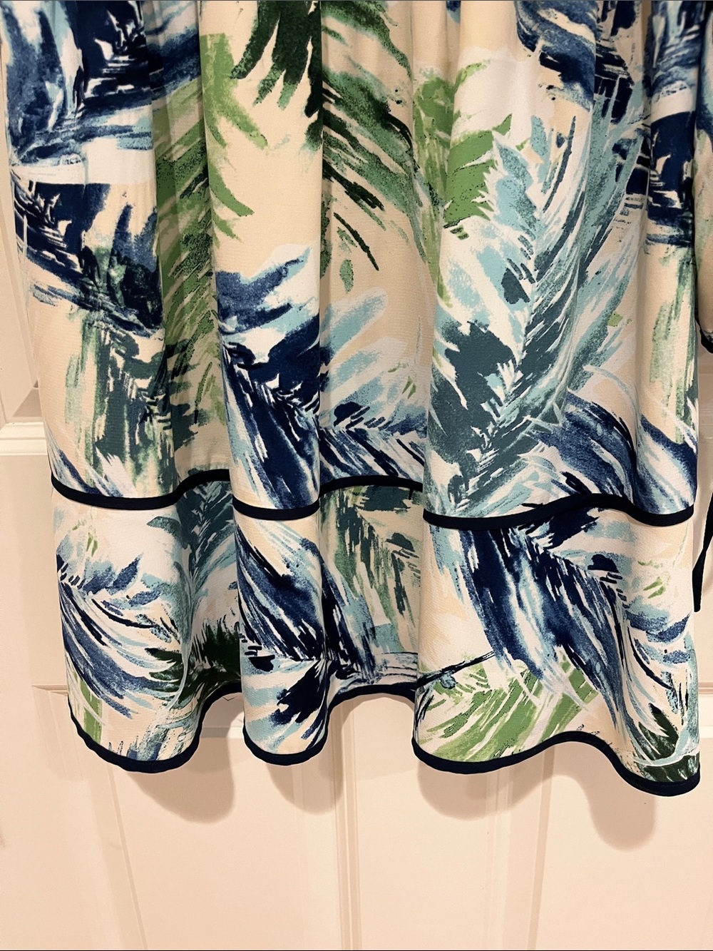 Adelyn Rae Abstract Print Cold Shoulder Dress - Picture 2 of 9